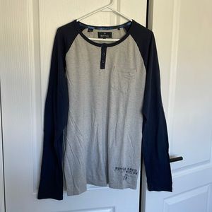 Buffalo long sleeve two tone shirt